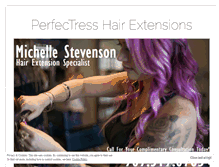 Tablet Screenshot of hairextensionsbymichelle.com